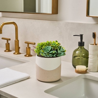 Modern White and Beige Electric Succulent Diffuser