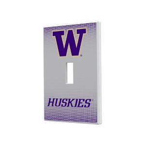 NCAA Big Ten Universities Linen Hidden-Screw Light Switch Plate for Single Toggle - 1 of 4