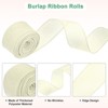 Unique Bargains Burlap Wired Edge Durable Thick Fabric Ribbons for DIY Crafts 1 Pc - 2 of 4