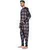 Ashford & Brooks Men's Adult Mink Fleece Hooded One-Piece Union Suit Pajamas - 3 of 4