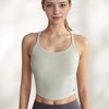 Anna-Kaci Active Women's Cropped Sports Tank Top with Thin Straps and Scoop Neck for Everyday Activewear - 4 of 4