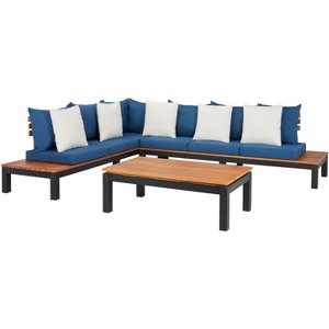 Fristal 3 Pc Living Set - Indoor/Outdoor - PAT7056 - Safavieh - 1 of 4