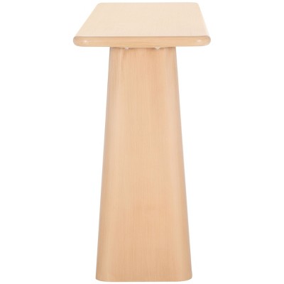 Natural Wood and Metal Nordic Hallway Table