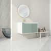 Wall-Mounted Bathroom Vanity with Ceramic Sink, Bathroom Vanity with Soft Close Door - 3 of 4
