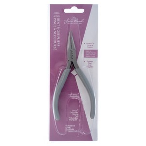 John Bead Classic Slim 4.75in Bent Nose Pliers, Stainless Steel Multi Purpose Jewelry Tool - 1 of 4