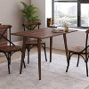 Taylor & Logan Dining Table Walnut: 4-Point Leg, Wood Frame, 29.75" Height, Seats 4 - 4 of 4