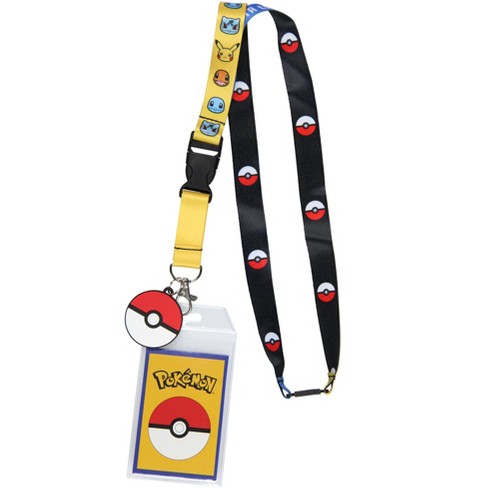 Pokemon Group Breakaway Id Badge Holder Lanyard W/ 2 Pokeball Pendant  Multicoloured : Target