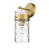Fontaine 14" Glass Wall Sconce - Dimmable, Damp Rated, 1 Bulb, Elegant Design - 3 of 4