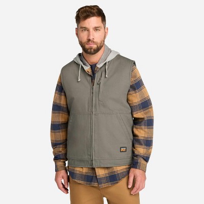 Timberland Men's Gritman Fleece-Lined Canvas Vest
