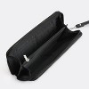 Hustler Women's Black Embossed Leather Around Zip Wallet, 7.5” x 4” x 0.8" - 3 of 4