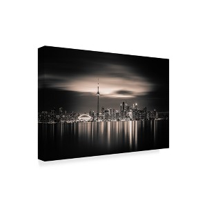Trademark Fine Art -Yoann 'Toronto Cityscape' Canvas Art - 1 of 4