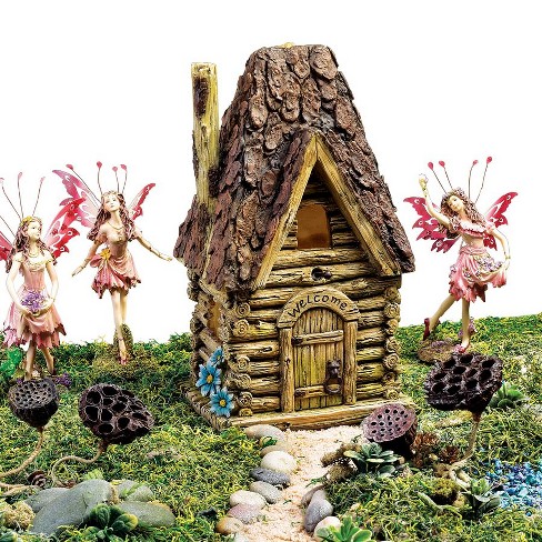 Design Toscano Woodland Fairy Garden House Statue