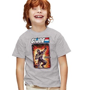 Boys' Short Sleeve G.I. Joe Snake Eyes Card T-Shirt - 1 of 4