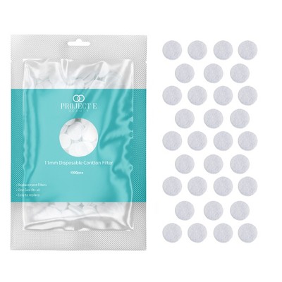 Project E Beauty 1000pcs Microdermabrasion Replacement Filters | 11mm Microdermabrasion Cotton Filter | Microderm Filter for Pore Vacuum