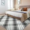 Geometric Machine Washable Rug with Rubber Backing for Living Room Lines Non-Slip Dining Room Rug Easy-Cleaning Floor Carpet for Bedroom Playroom - 3 of 4