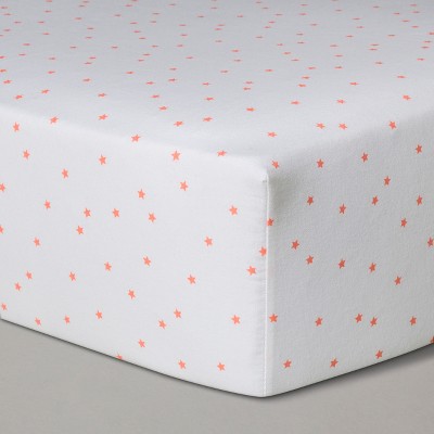 peach crib sheet