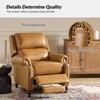 Set of 2 Elisabete Modern Wingback Genuine Leather Recliner with Vintage Nail Head Trim for Living Room and Bedroom| ART OF LIVING DESIGNS - 4 of 4