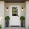 PexFix 36"x80" 6-Lite 2-Panel Fiberglass Composite Door White Left Hand Inswing Entrance Door Exterior Front Entry Doors With 4-9/16 Frame - 4 of 4