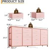 63" 14-Drawer Fabric Dresser with Power Outlet - for Bedroom & Living Room, Modern Storage Cabinet with USB Charging Station - 4 of 4