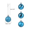 Unique Bargains Acrylic DIY Craft Party Christmas Tree Ornament Hanging Balls 1.57" 24 Pcs - 2 of 4