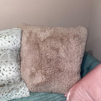 Faux fur clearance pillows target