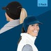 TrailHeads Fleece Ponytail Hat for Women –  Reflective Winter Beanie with Visor for Running, Hiking - 2 of 4
