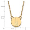 Black Bow Jewelry 14k Yellow Gold Plated Sterling Silver Alpha Epsilon Phi Greek Life Necklace 18 Inch - 2 of 4
