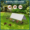 Metal Chicken Tunnel with Waterproof & Anti-UV Cover, Chicken Run for Yard, Outdoor Backyard Farm, Portable Chicken Coop for Hens, Ducks, Rabbits - 4 of 4