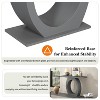 NicBex Console Table with Egg-Shaped Base,Stylish Entryway Table,Modern Couch Table for Living Room,Grey - 4 of 4