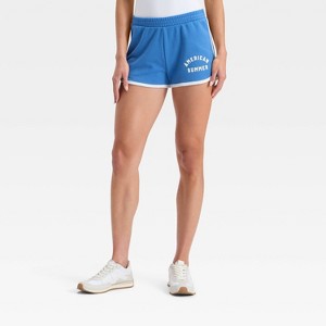 Women's Mid-Rise Graphic Fleece Shorts - Universal Thread™ - 1 of 3