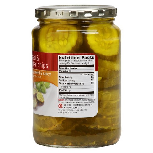 Calories In Bread And Butter Pickle Chips