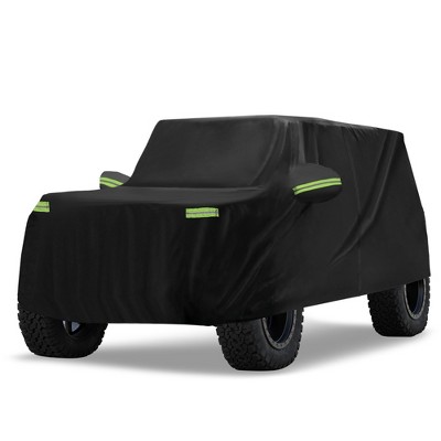 Unique Bargains Waterproof Car Cover for Ford Bronco 4 Door 21-23 Full Car Cover with Zipper