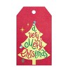 Wrapables Christmas Holiday Gift Tags/Kraft Paper Hang Tags for Gift-Wrapping, Labeling, Package Decoration, (50pcs), Holiday Cheer - 4 of 4