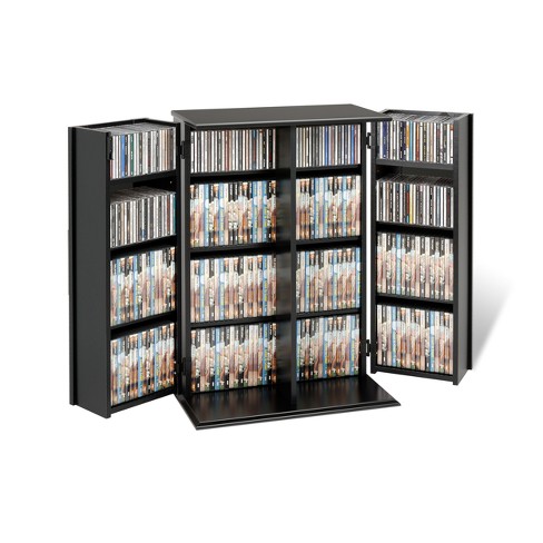 Locking Media Storage Cabinet With Shaker Doors - Prepac ...