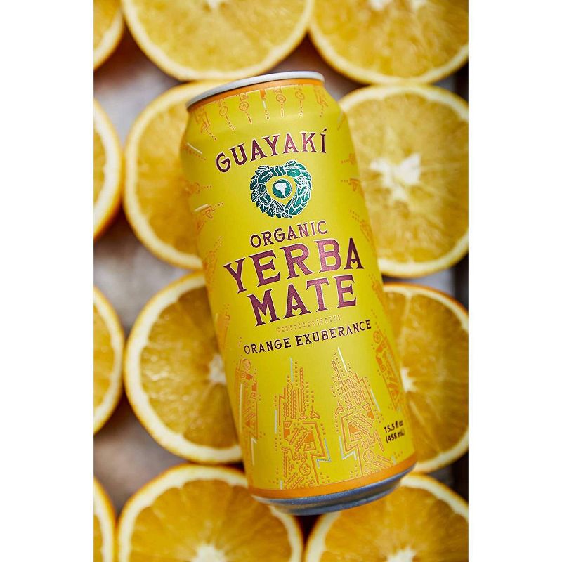 Guayaki Yerba Mate Orange Exuberance - 15.5 fl oz Can, 2 of 4