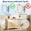 Dresser for Bedroom Rattan Chest of Dressers Tall Dresser for Closet with Drawers Boho Night Stand Large - 4 of 4