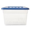 Gracious Living 1.5 Gal Clear Plastic Shoebox Storage Bin Tote w/Lid (12 Pack) - 3 of 4