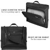 WallyBags Solutions Premium Garment Bag with shoulder strap and multiple pockets, 45 Inch Black - 4 of 4
