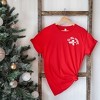 Simply Sage Market Women's Tis The Season Holly Berries Mini Short Sleeve Graphic Tee - 3 of 4