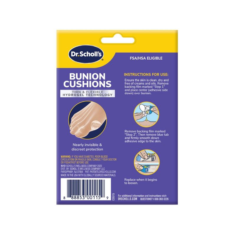 Dr. Scholl&#39;s with Hydrogel Technology Bunion Cushion - 5ct, 4 of 12