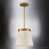 Urban Ambiance Luxury Natural Indoor Pendant,  9-3/8''H x 10"W x 10''D,  Distressed Brass Finish, UHP4901 - 3 of 4