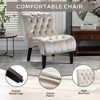 NicBex Velvet Accent Chair with Wooden Legs,Modern Armless Chair,Leisure Chair for Bedroom,Reading Room - 4 of 4
