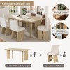 Whisen 7-Piece Dining Table Set with 6 Upholstered Chairs - 2 of 4