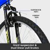 Weize Mountain Bike, 26 Inch Outdoor Cycling MTB 18 Speed, High Carbon Steel Frame with Dual Full Suspension, Blue Bikes for Adult Men Women - 2 of 4