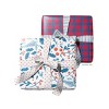 Two-Sided "Jolly Blues" & "Wreath" Heavyweight Christmas/Holiday Gift Wrap by Ramus & Co (Eight Sheets) - 2 of 4