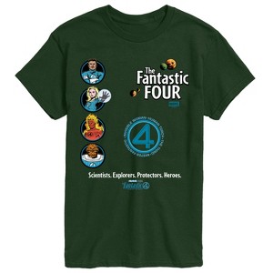 Men's - Marvel - Fantastic Four Scientists Explorers Protectors Heroes Short Sleeve Graphic T-Shirt - 1 of 3