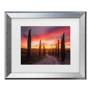Trademark Fine Art - Rostovskiy Anton Tuscany Sunset Matted Framed Art - 1 of 4