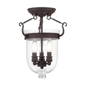 Livex Lighting Jefferson 3 - Light Flush Mount in  Bronze - 1 of 1