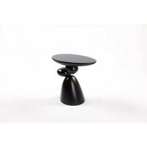NicBex Modern Fiberglass Stone Coffee End Table, Minimalist Corner Table with Decoration, Home Decor for Living Room, Guestroom - 1 of 4