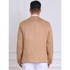INSPIRE CHIC Men's Casual Stand Collar Single Breasted Suede Blazer - 3 of 4